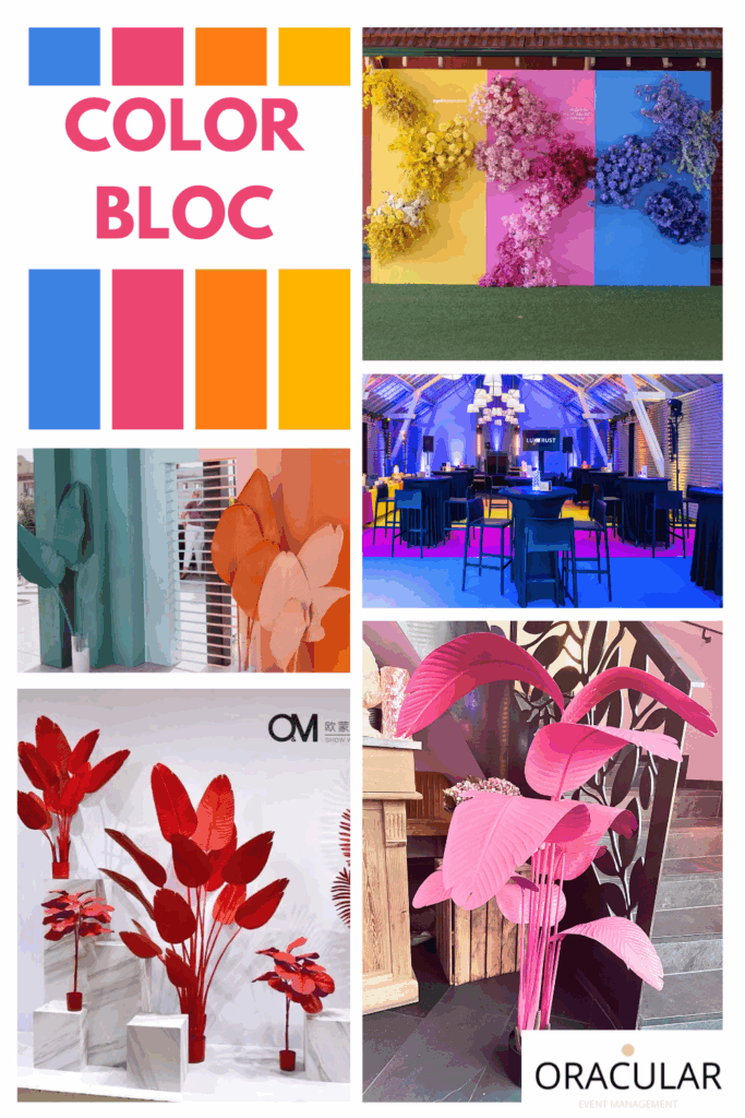 tendance event color bloc
