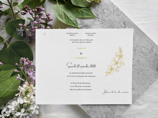 TEMPLATE RAFFINÉ - Faire part et RSVP