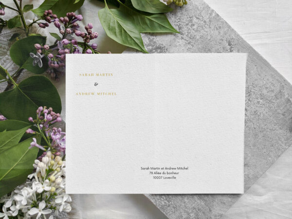 TEMPLATE RAFFINÉ - Faire part et RSVP – Image 2